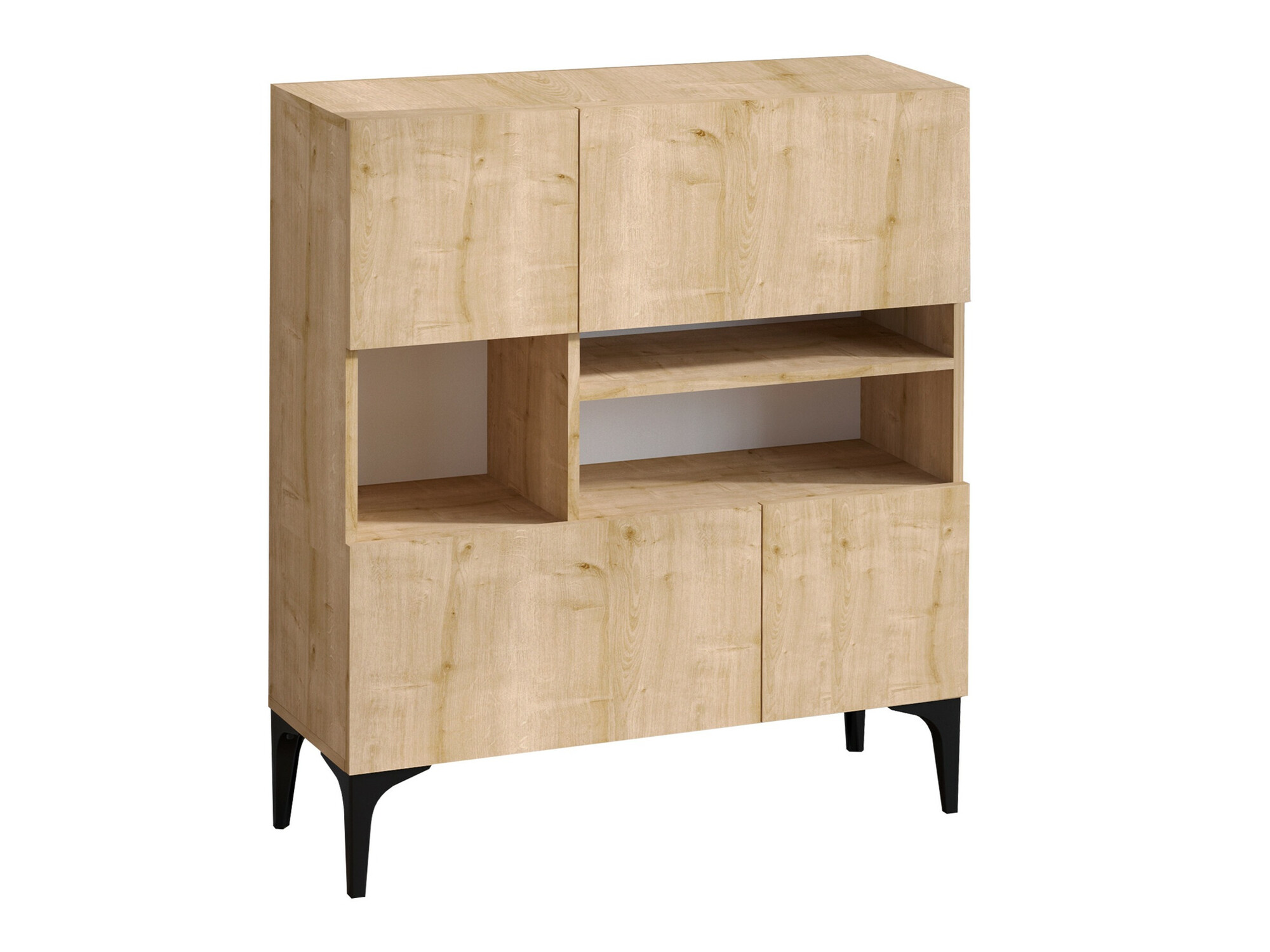 Ormarić Vestesu 139 (Crna + Hrast)