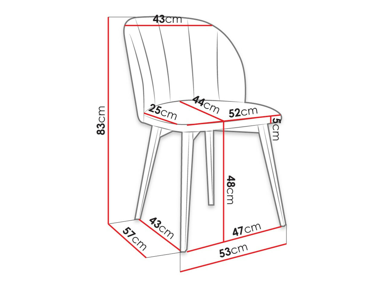 Stolica Racine 104 (Smeđa + Magic Velvet 2258)