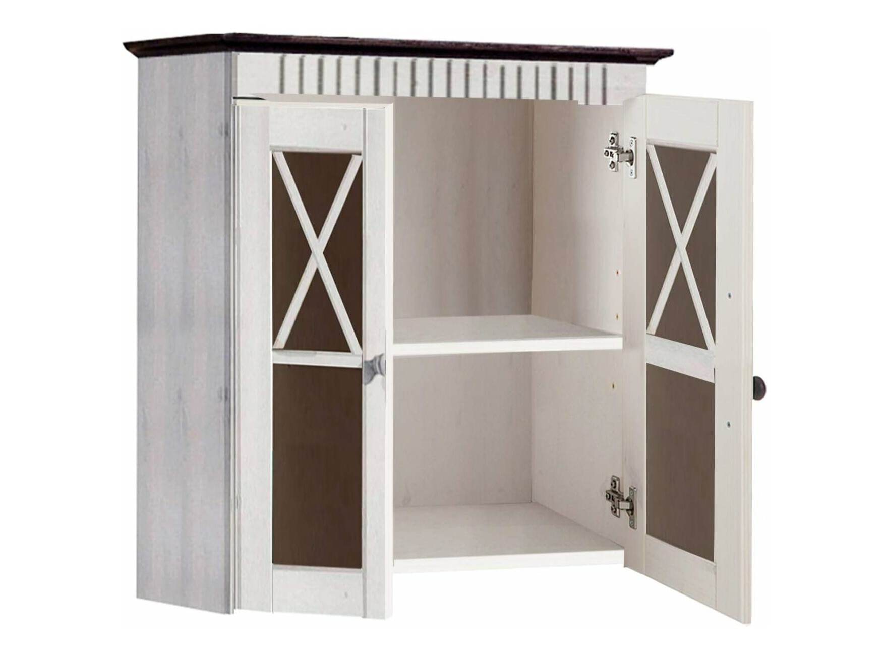 Zidni ormarić Deletri 102 (Bijela + Havana Hrast)