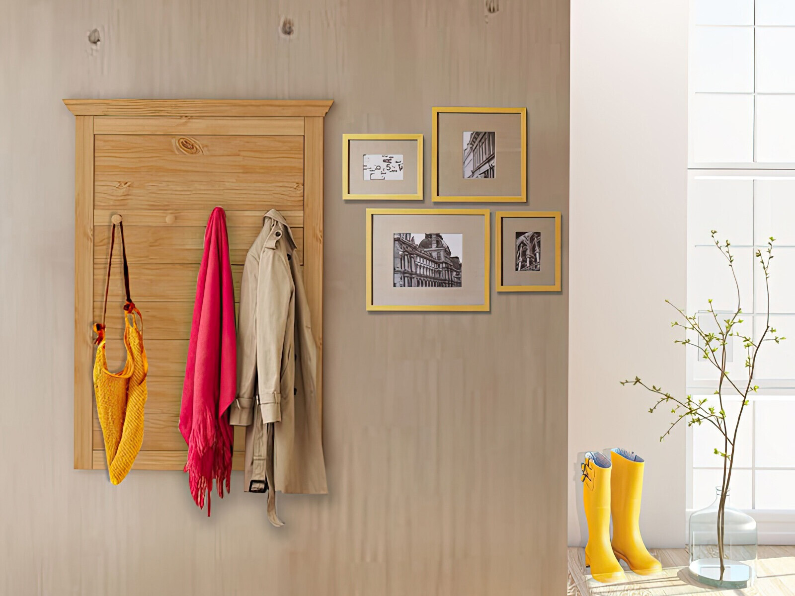 Vješalica Denton 1298 (Svijetlo smeđa)