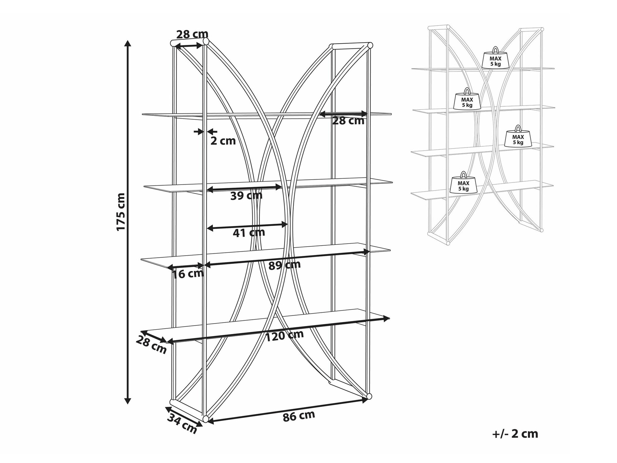 Polica Berwyn 1723 (Zlatna)