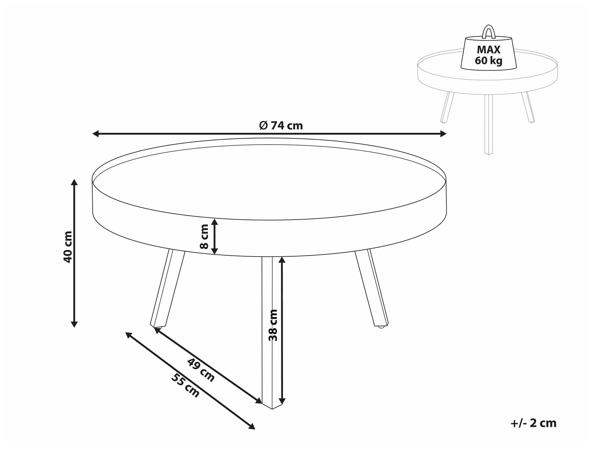 Stolić za kavu Berwyn 1719