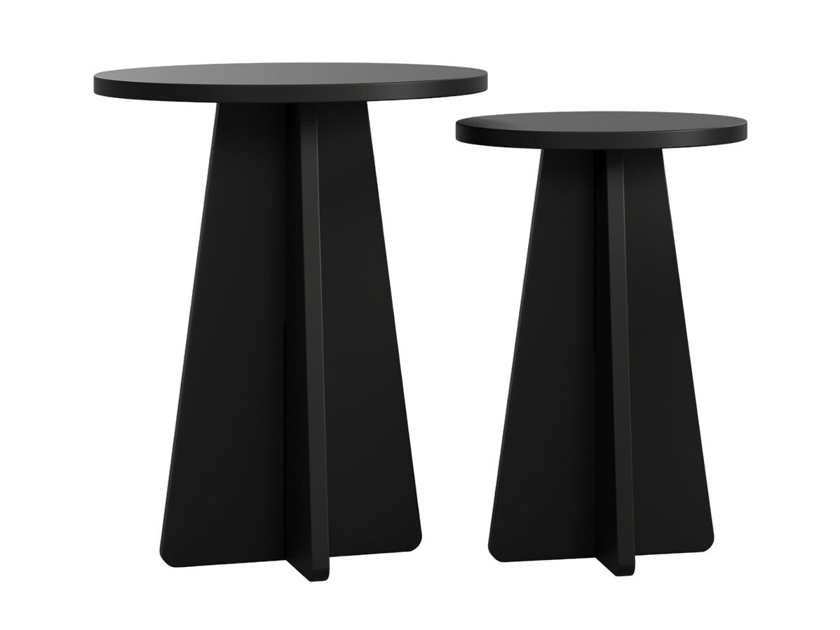 Set pomoćnih stolića Kailua 1858 (Crna)