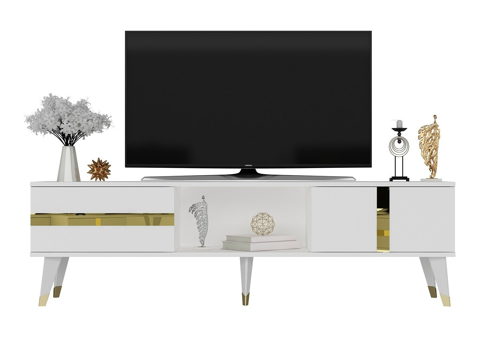 TV stol Kailua 1871 (Bijela + Zlatna)