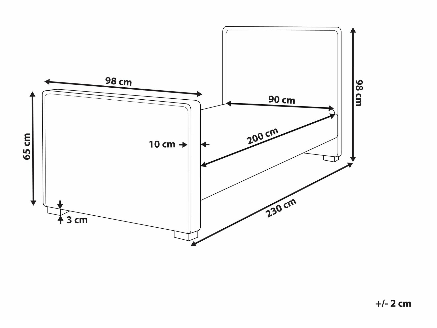 Krevet Berwyn 1728 (Ružičasta)
