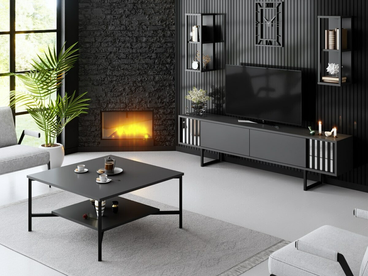 Set za dnevni boravak Kailua 2395 (Antracit)