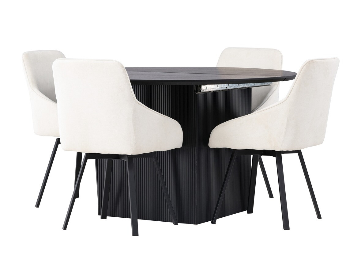 Blagovaonski set Dallas 4335 (Crna + Bež)