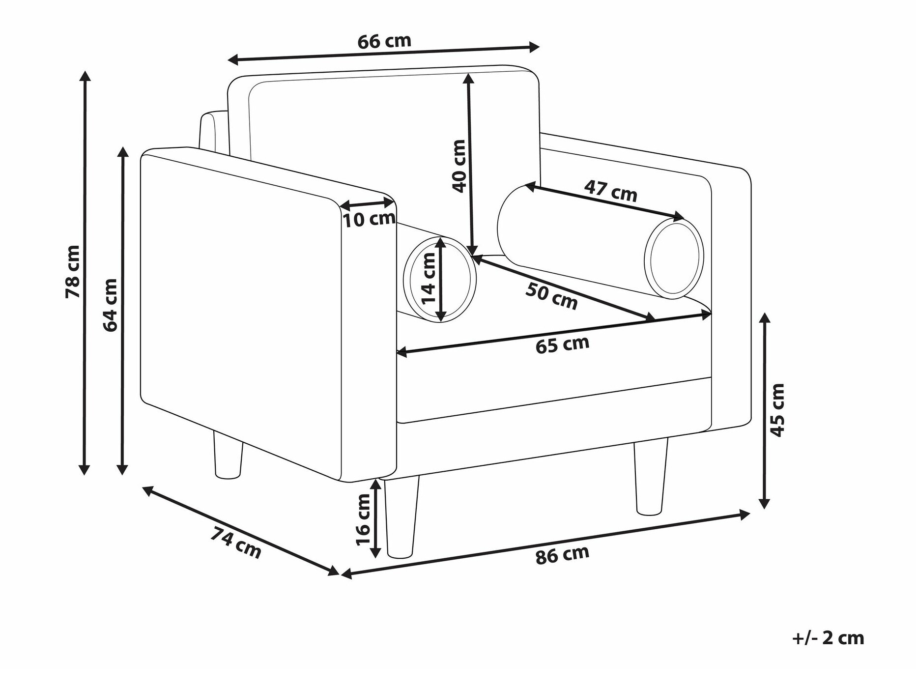 Fotelja Berwyn 1732 (Zelena)