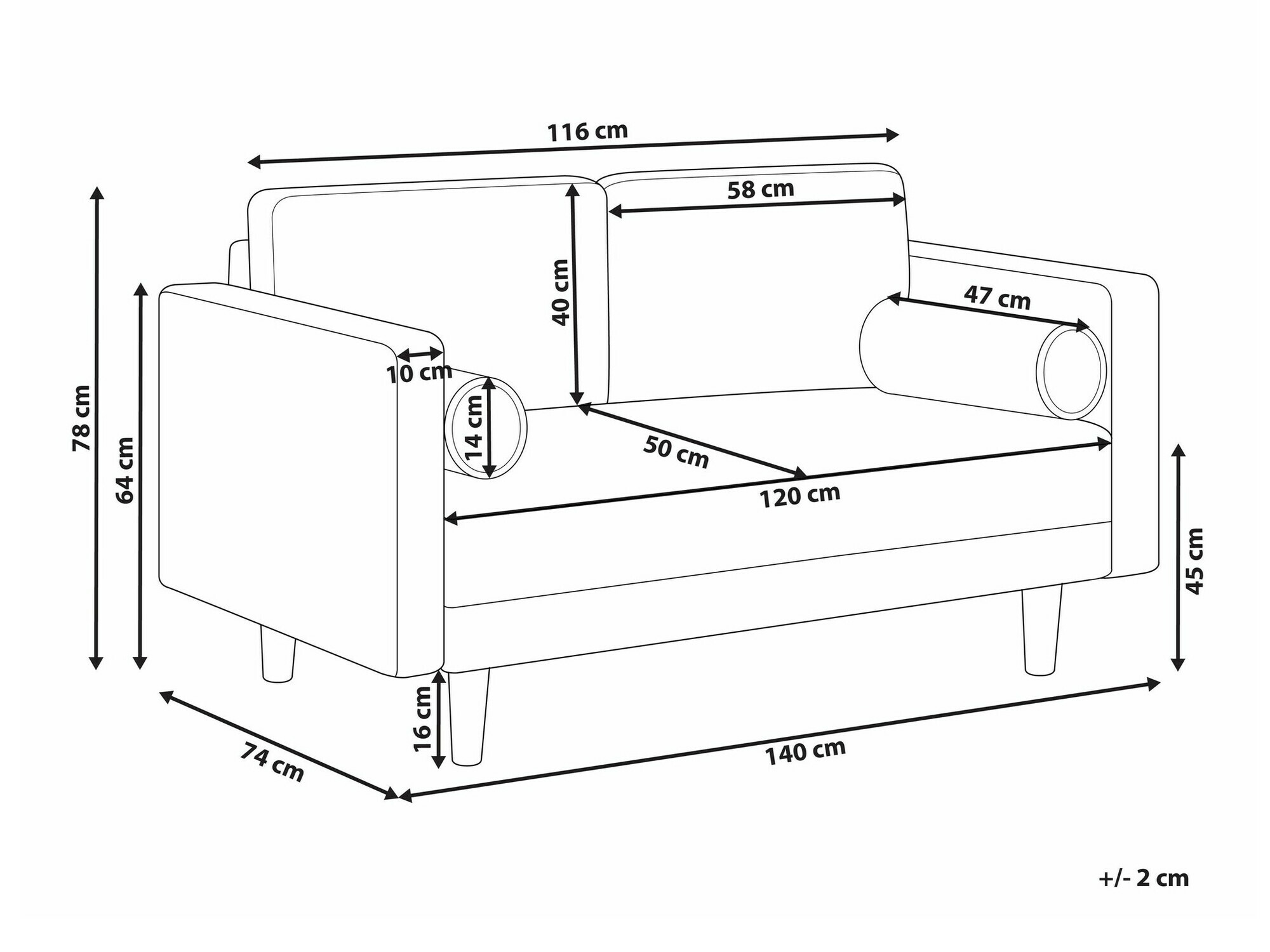 Kauč Berwyn 1733 (Taupe)