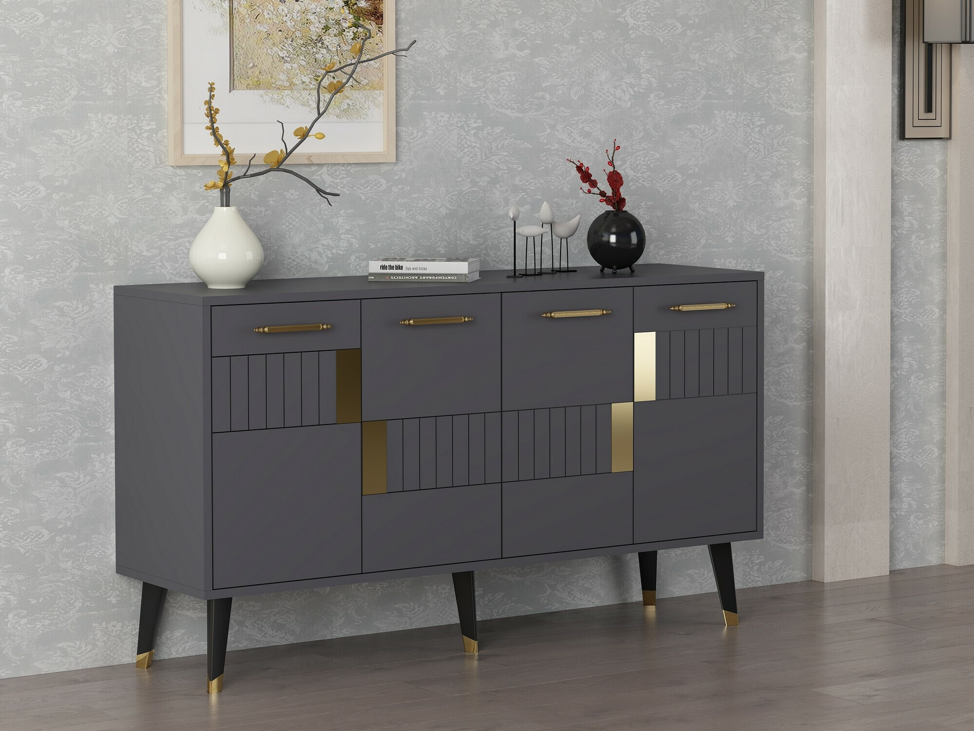 Ormarić Kailua 1882 (Antracit + Zlatna)