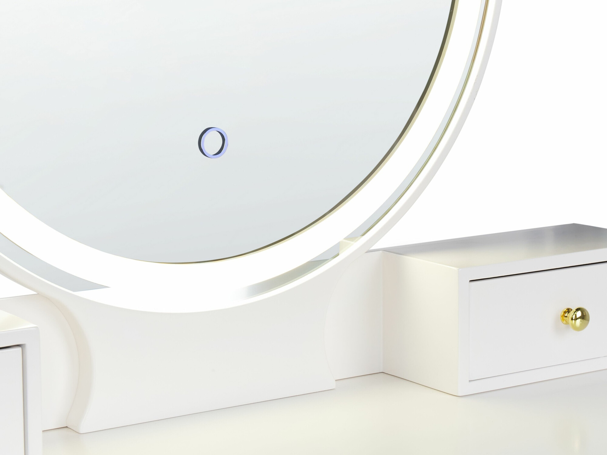 Toaletni stolić Berwyn 1731 (Bijela + Zlatna)