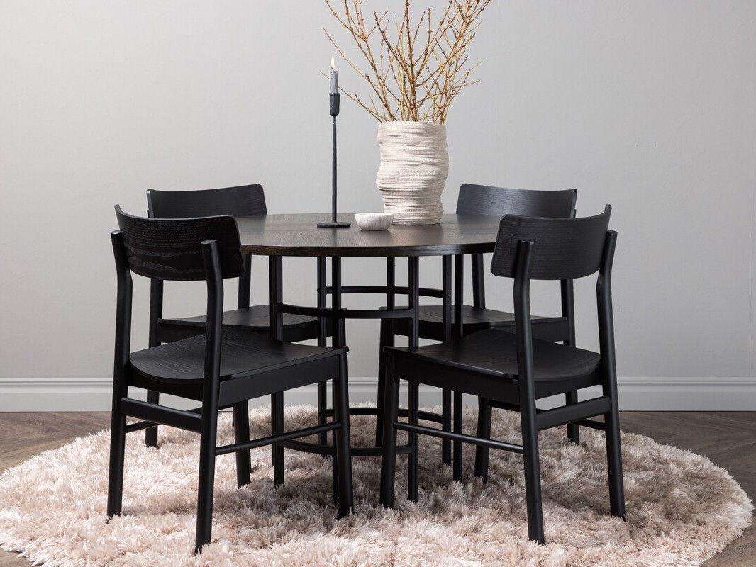 Blagovaonski set Dallas 4336 (Crna + Smeđa)