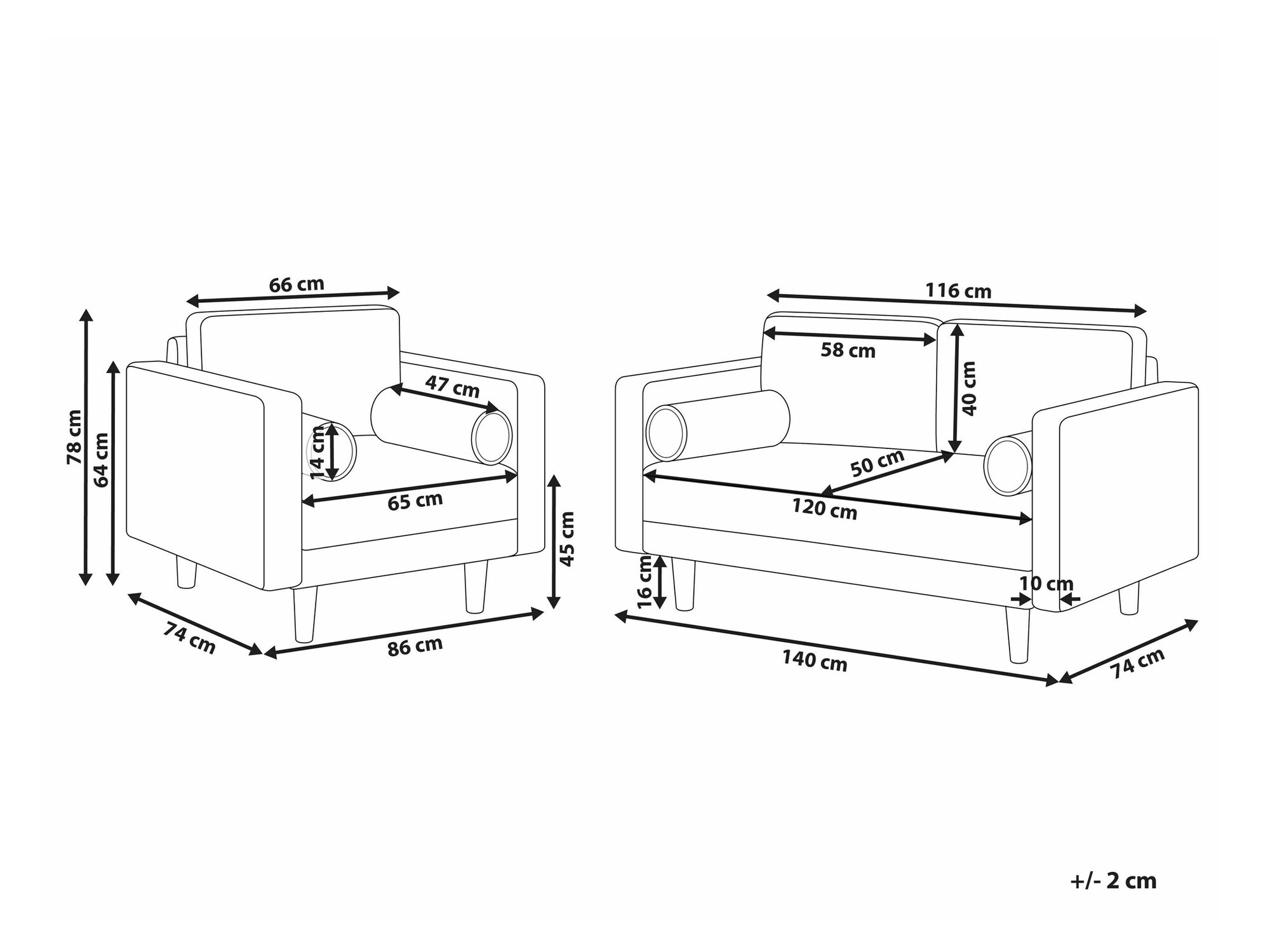 Tapecirani namještaj Berwyn 1735 (Zelena)
