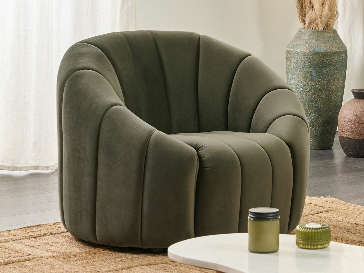 Fotelja Berwyn 1252 (Tamnozelena)