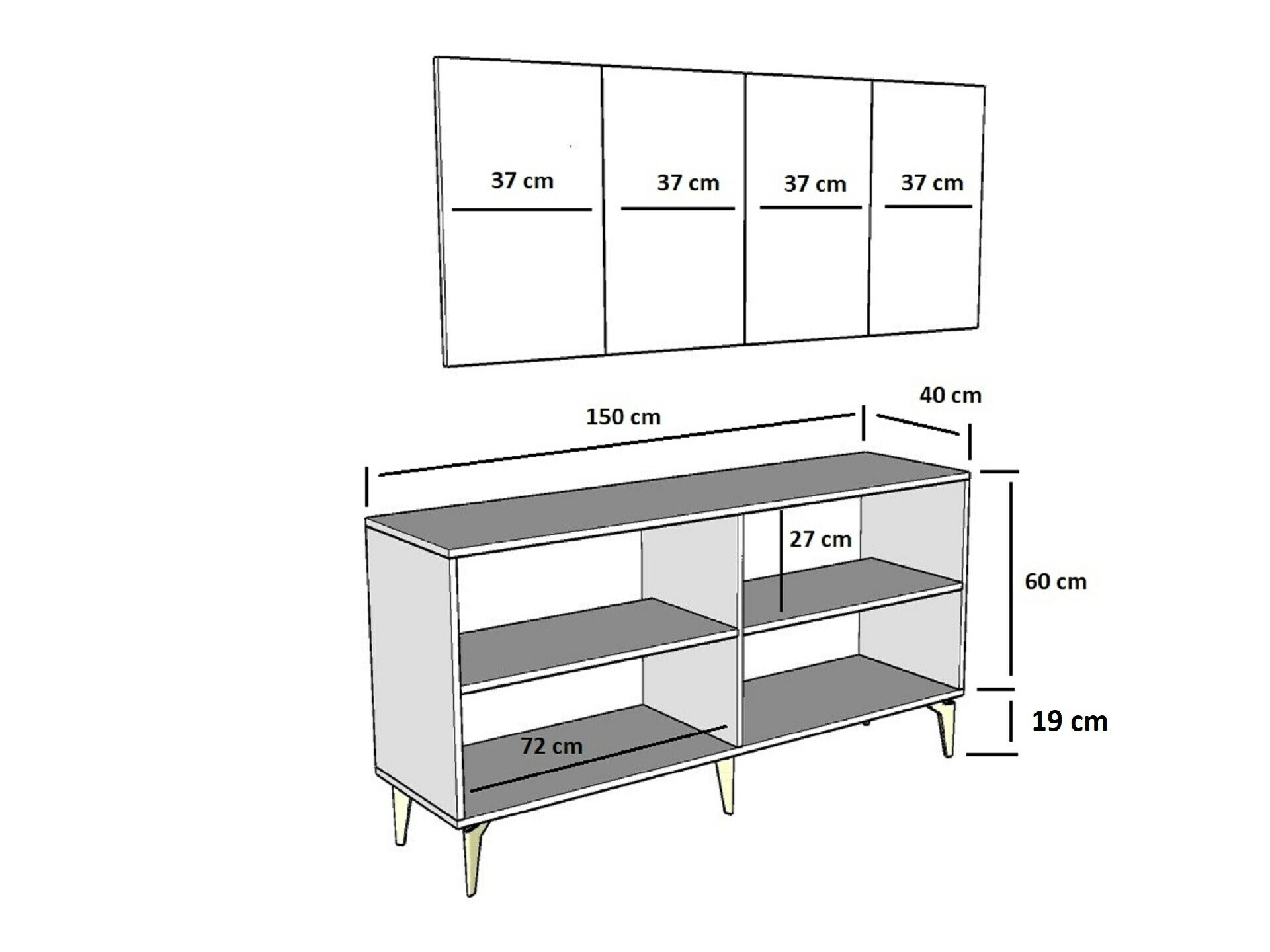 Ormarić Kailua 1886 (Bijela + Zlatna)