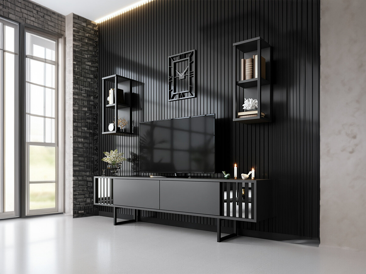 Set za dnevni boravak Kailua 2395 (Antracit)