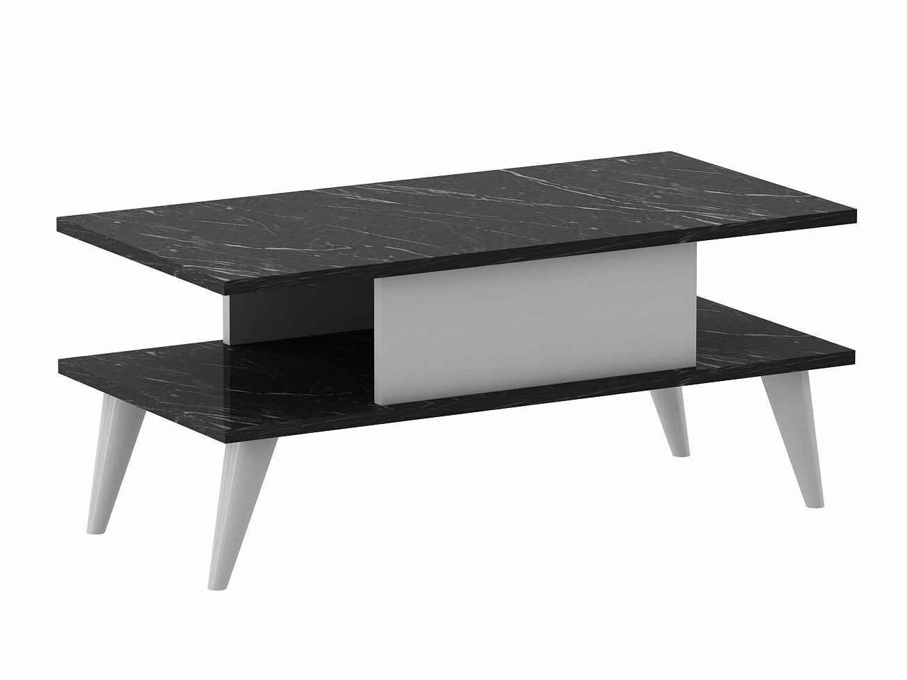 Stolić za kavu Kailua 1894 (Bijela + Crni mramor)