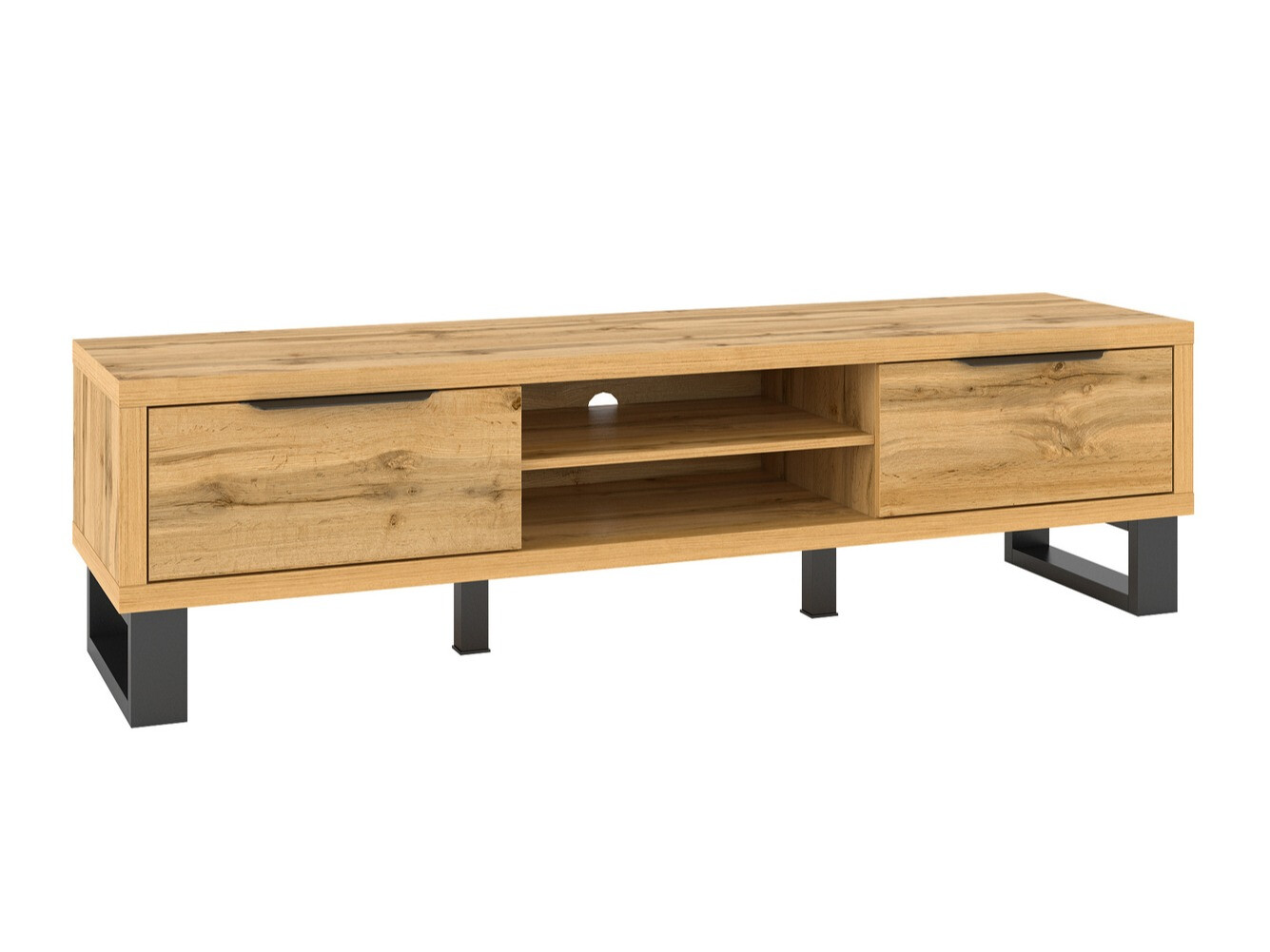 TV stol Avicavu 101 (Hrast Wotan + Crna)