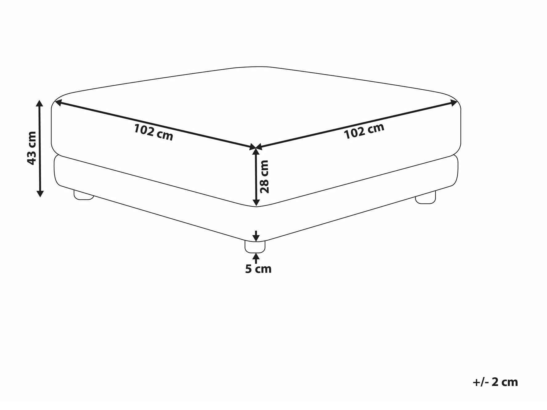 Tabure Berwyn 1745 (Bež)