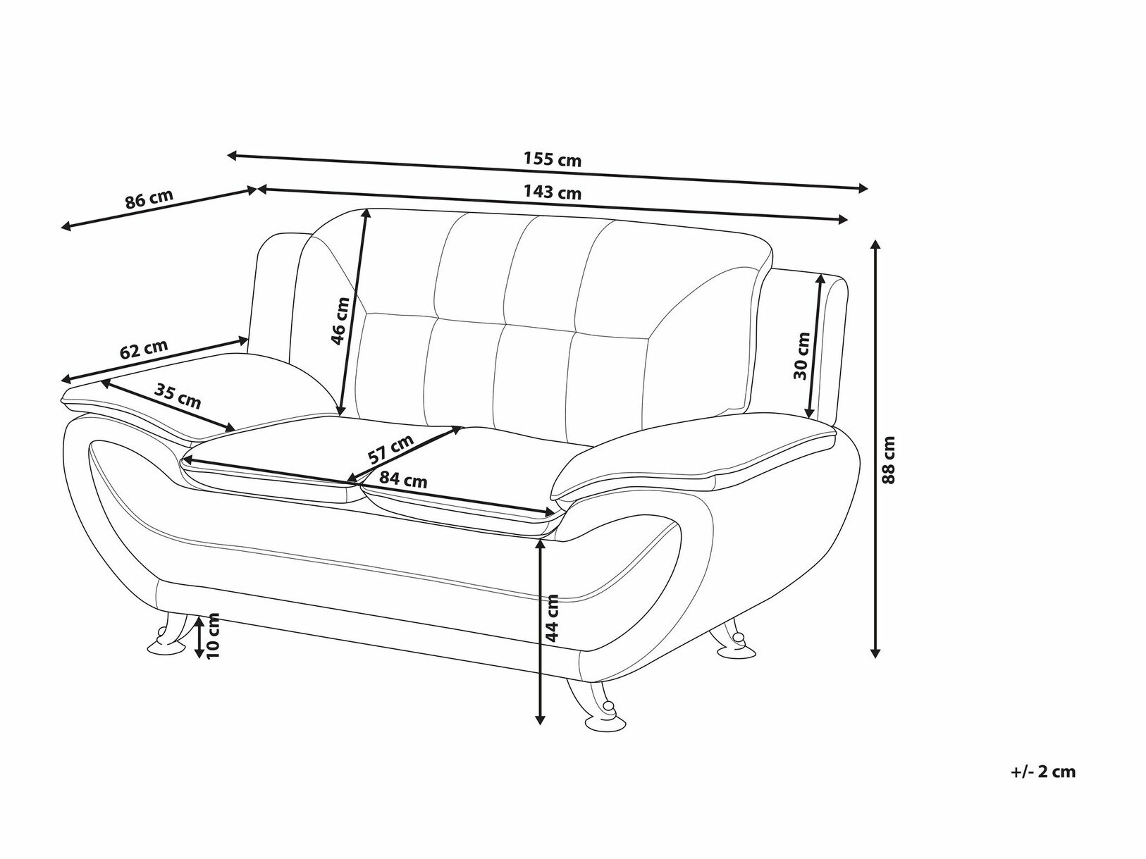 Kauč Berwyn 1752 (Bijela)
