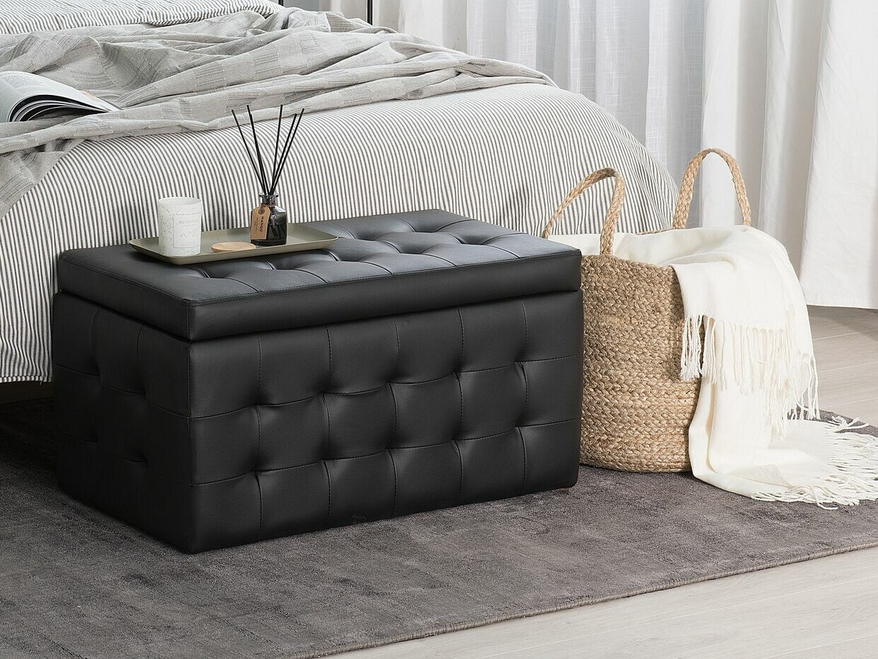 Tapecirana klupa Berwyn 1753 (Crna)