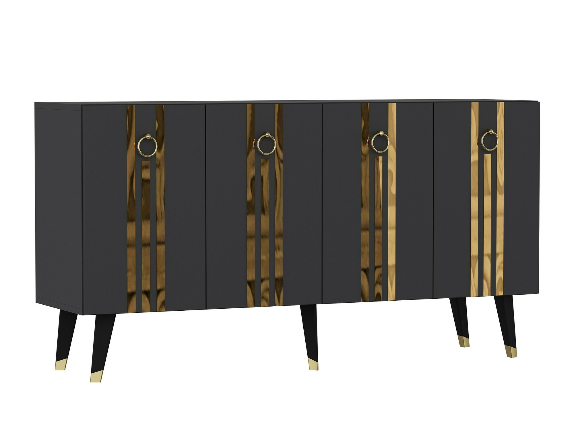 Ormarić Kailua 1970 (Antracit + Zlatno)