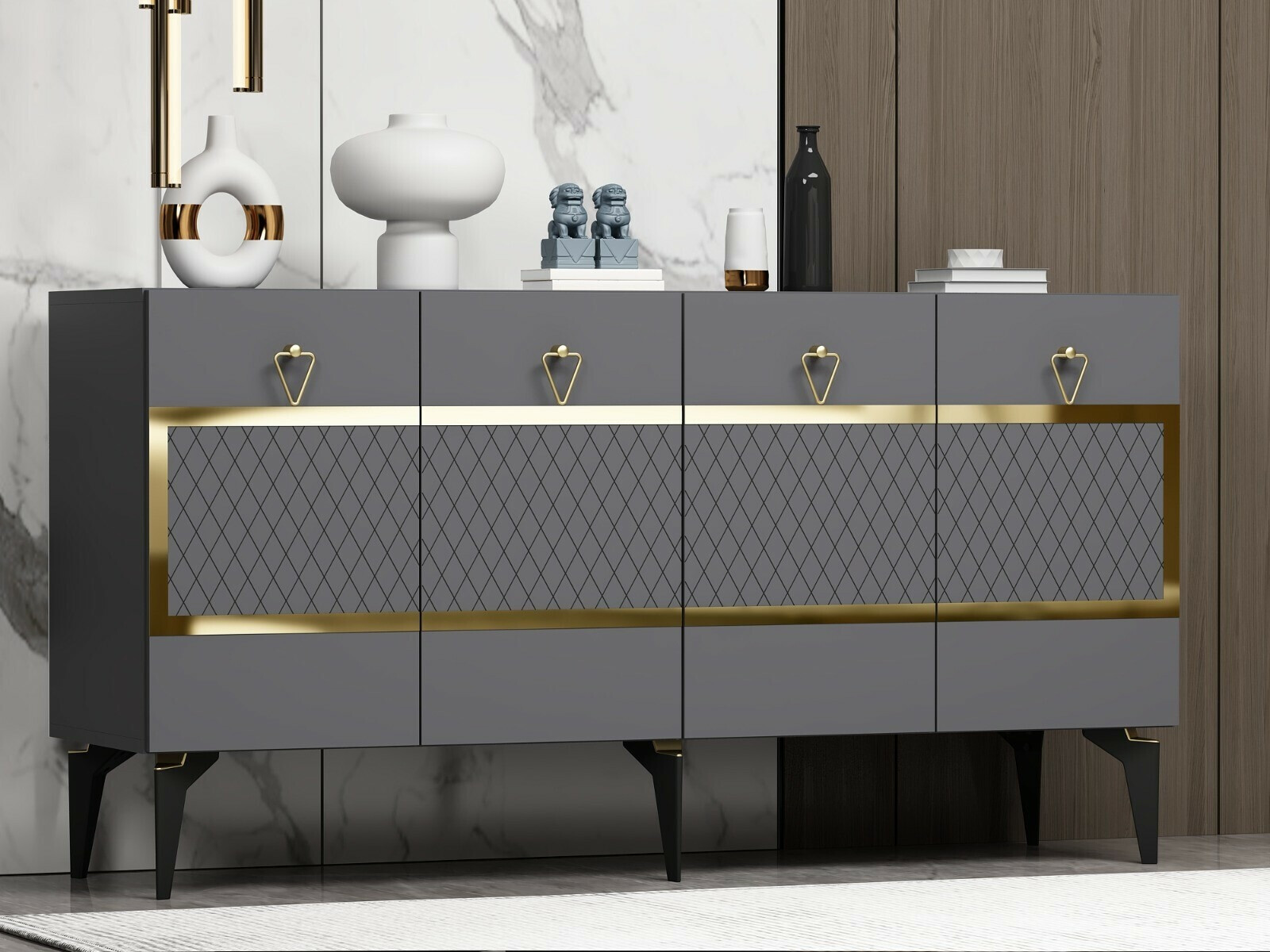 Ormarić Kailua 1972 (Antracit + Zlatna)