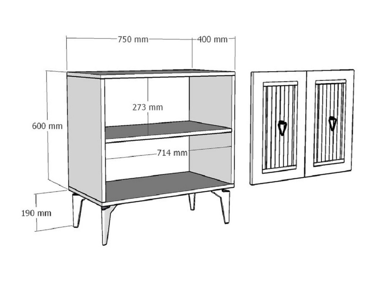 Ormarić Kailua 1973 (Bijela + Srebrna)