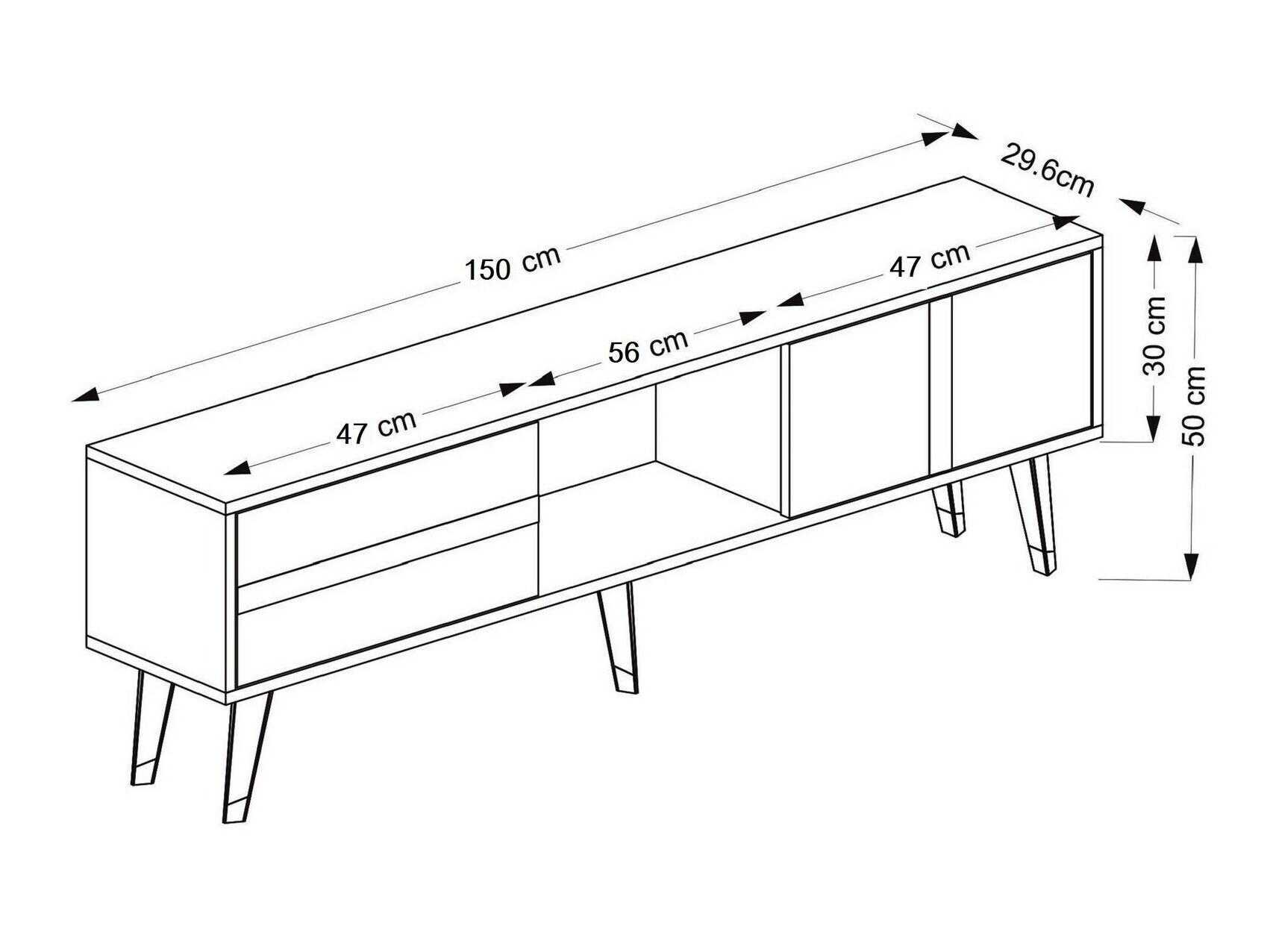 TV stol Kailua 1993 (Antracit + Zlatna)