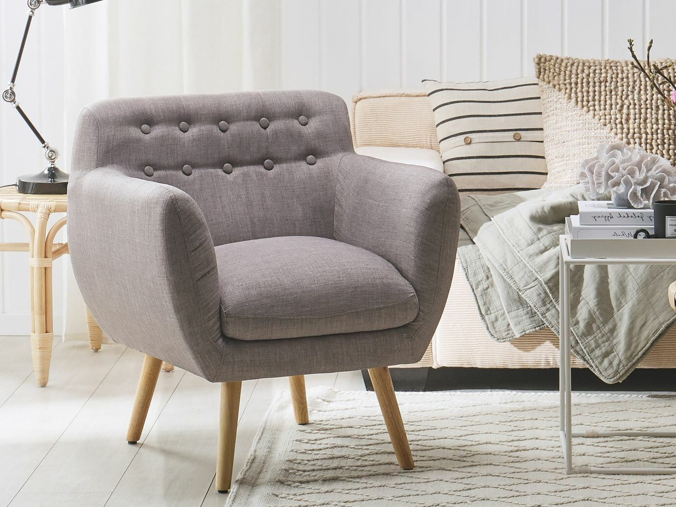 Fotelja Berwyn 1009 (Siva)