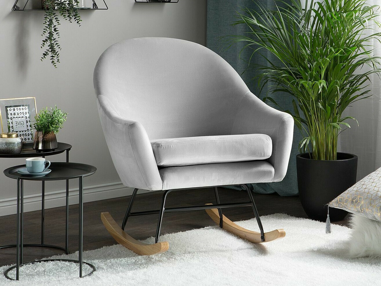 Stolica za ljuljanje Berwyn 1216 (Svijetlo siva)