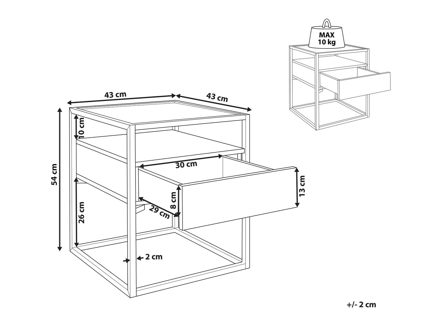 Pomoćni stolić Berwyn 806