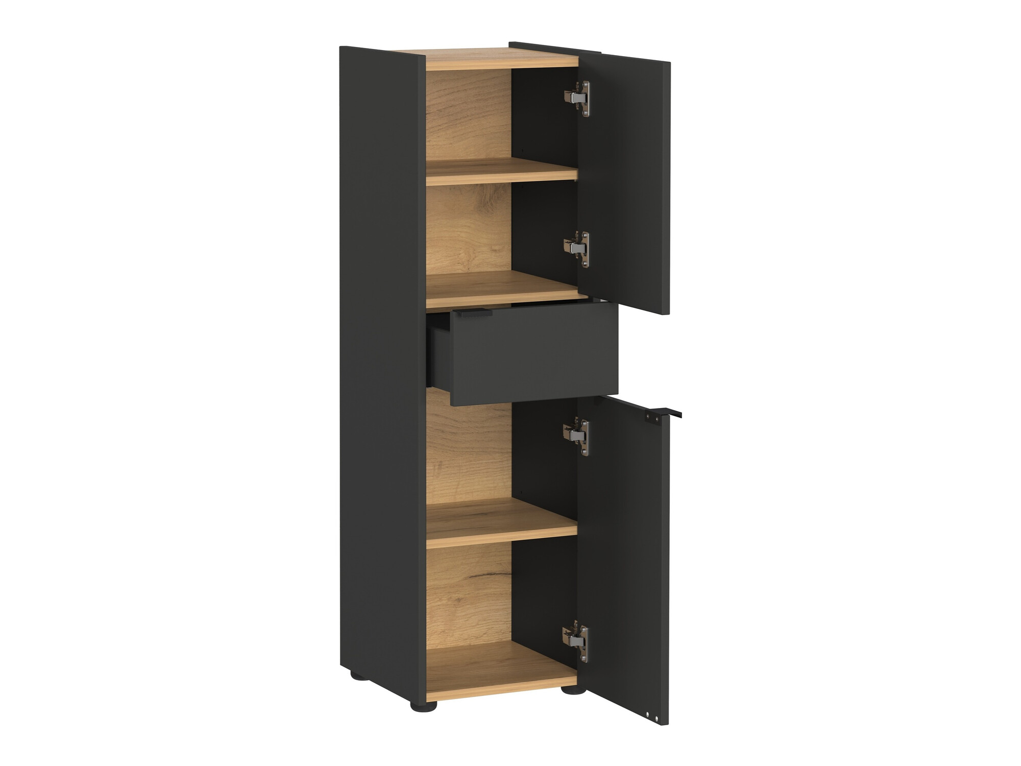 Kupaonski namještaj Ventei 106 (Grafit + Navarra hrast)