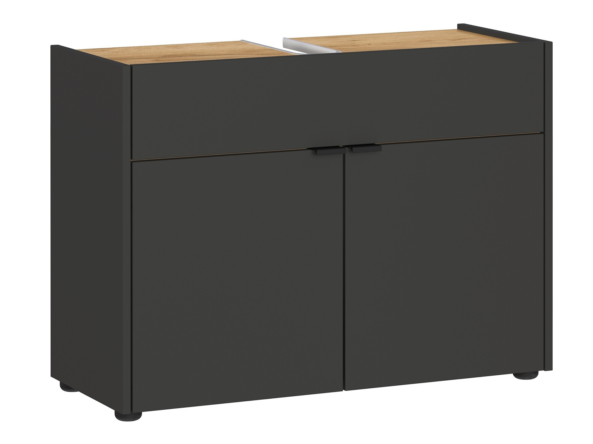 Kupaonski namještaj Ventei 106 (Grafit + Navarra hrast)