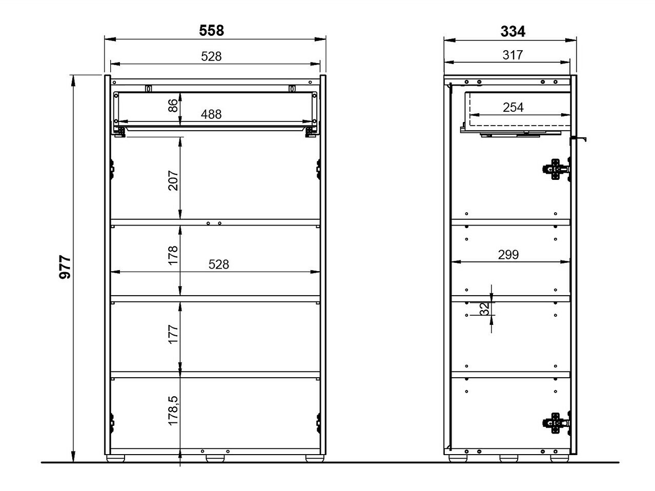 Kupaonski namještaj Ventei 110 (Grafit + Navarra hrast)