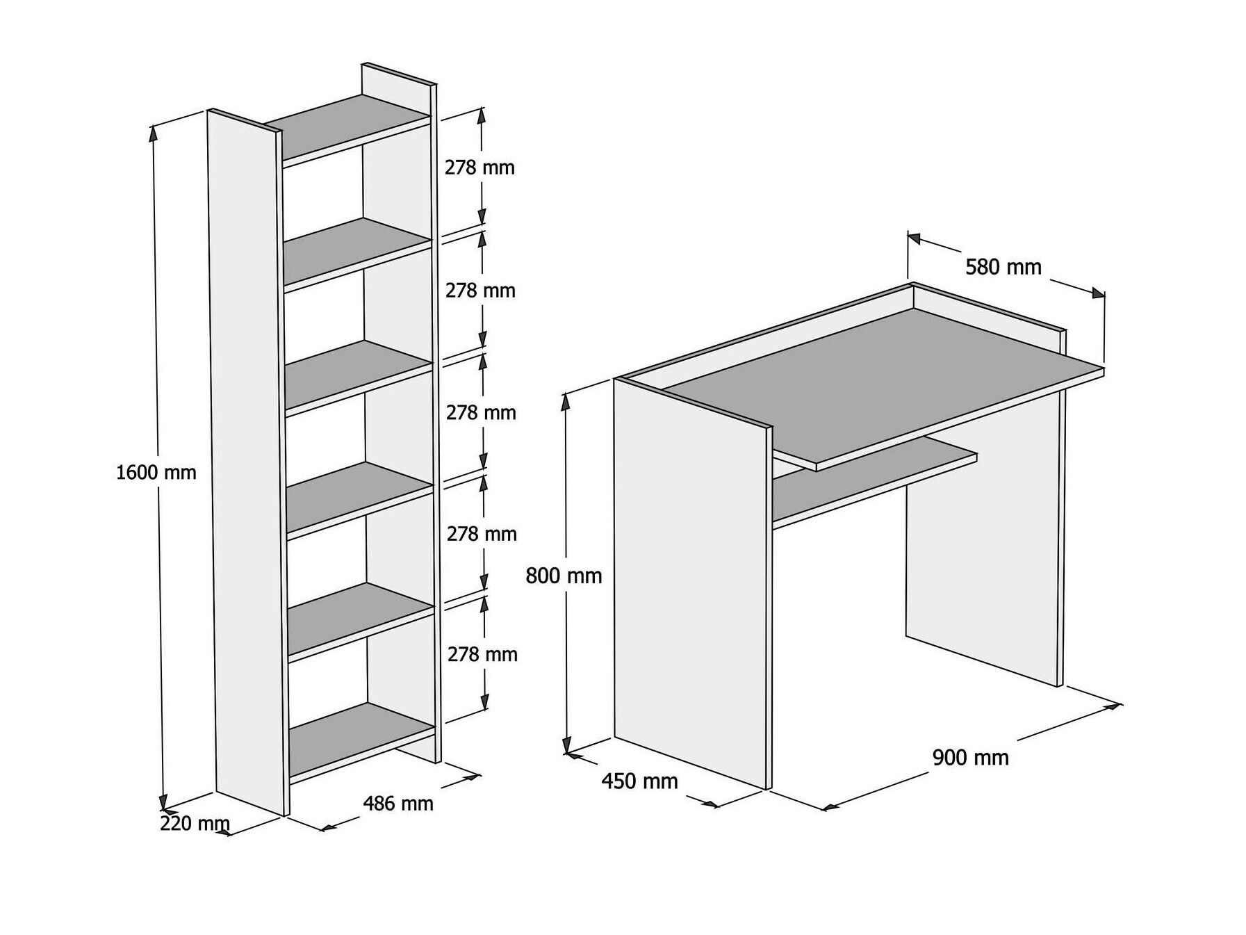Set za kućni ured Kailua 2034