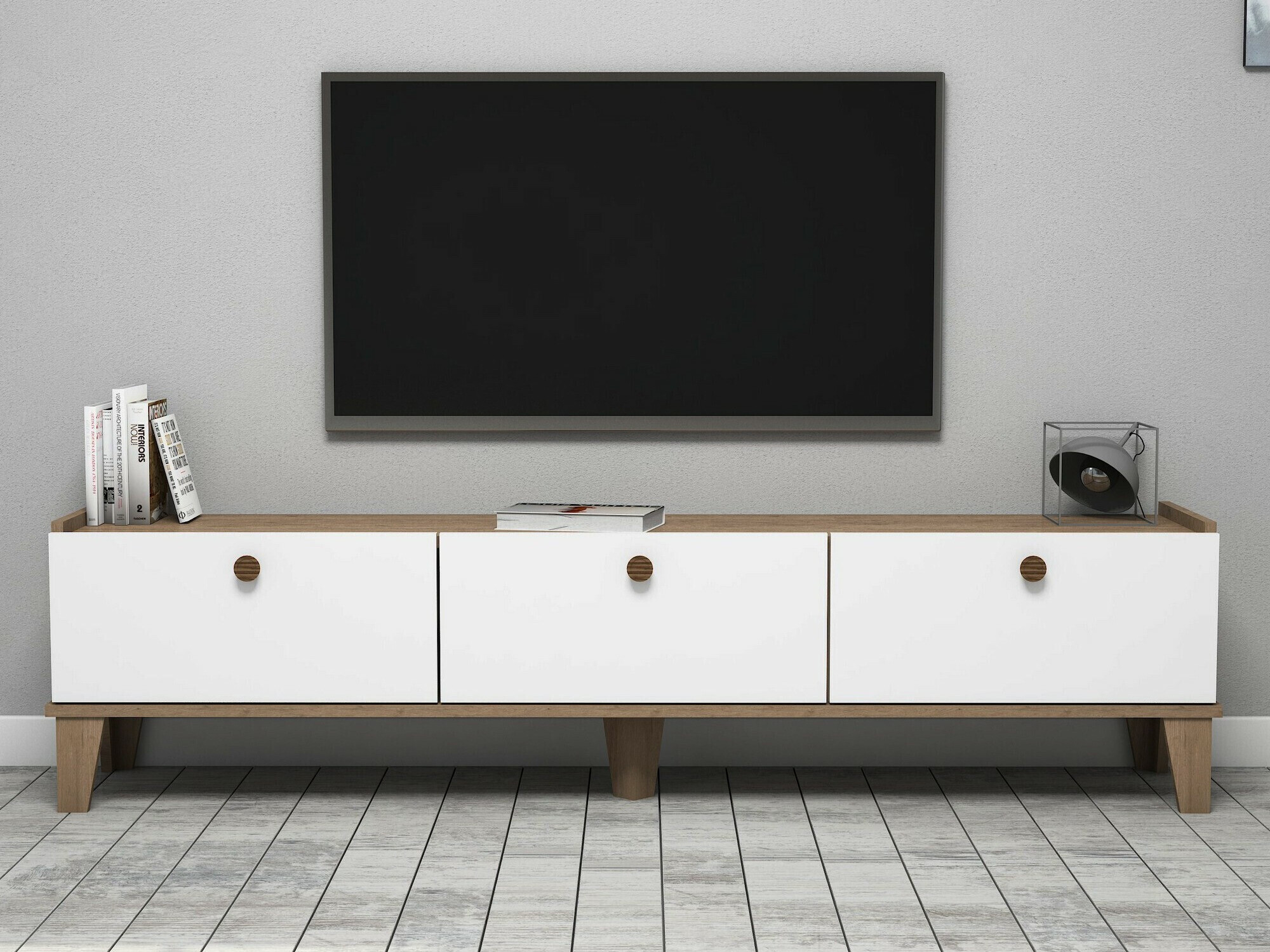 TV stol Kailua 2029 (Hrast + Bijela)
