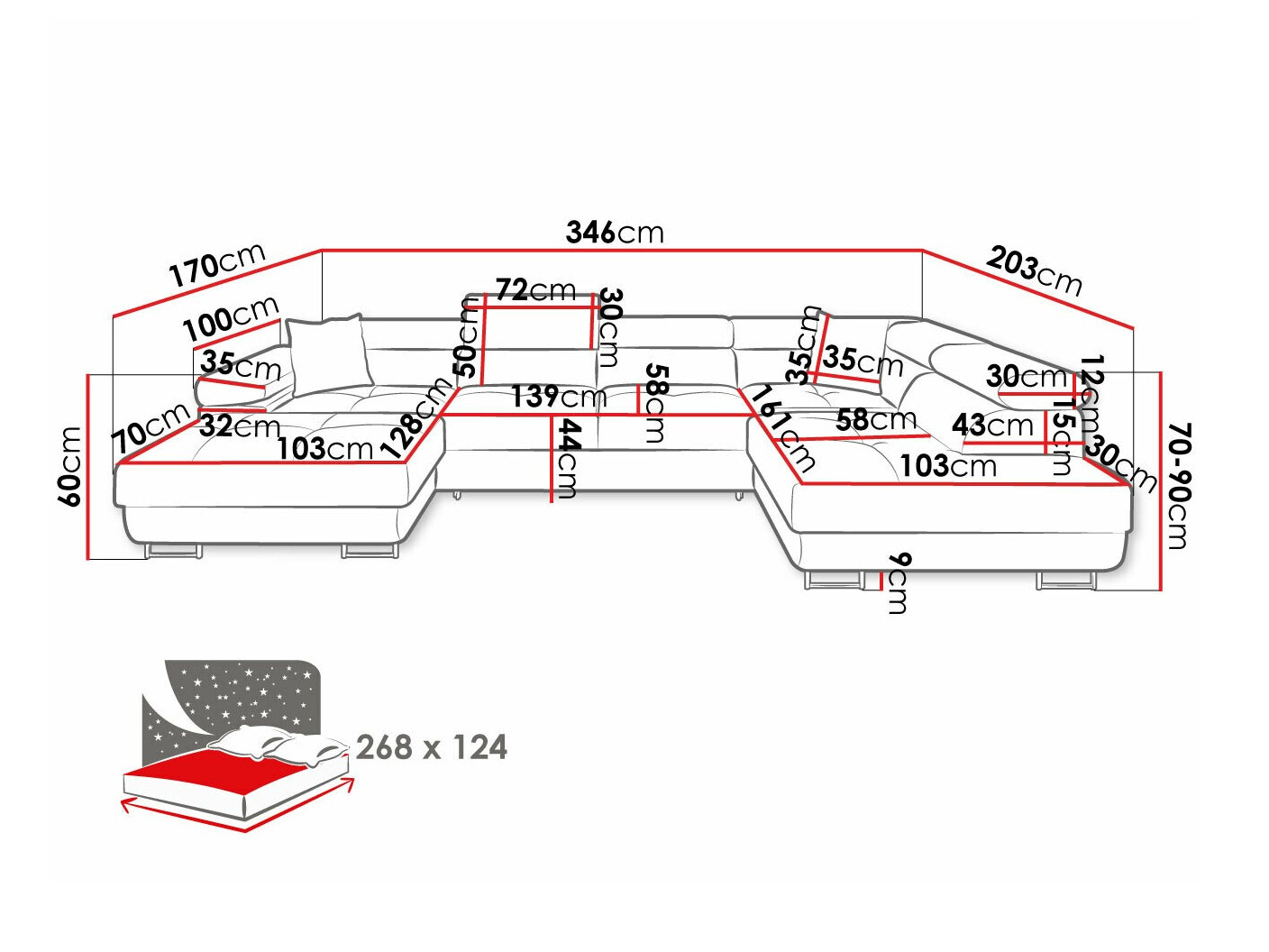 Kutna garnitura Comfivo Eliferu 103 (Poso 110)