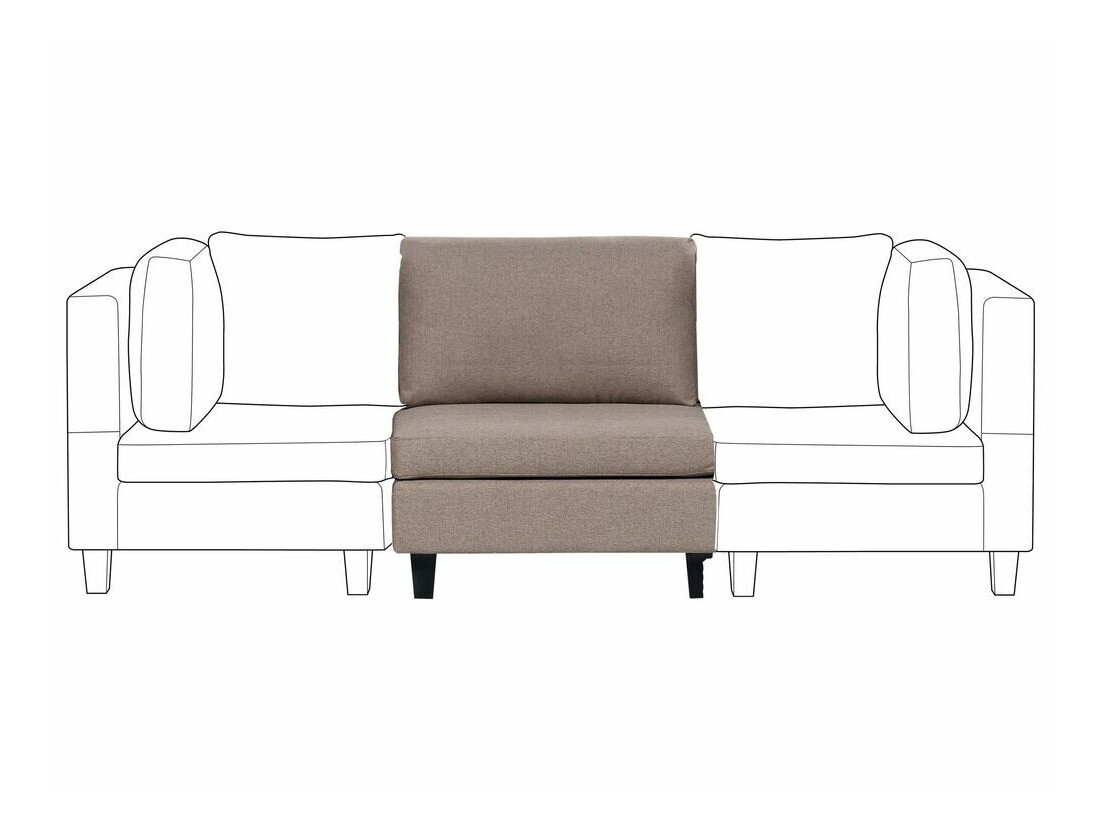 Modularna fotelja Elbmeli 101 (Smeđa)