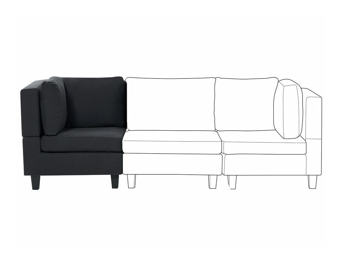 Modularna fotelja Elbmeli 102 (Crna)