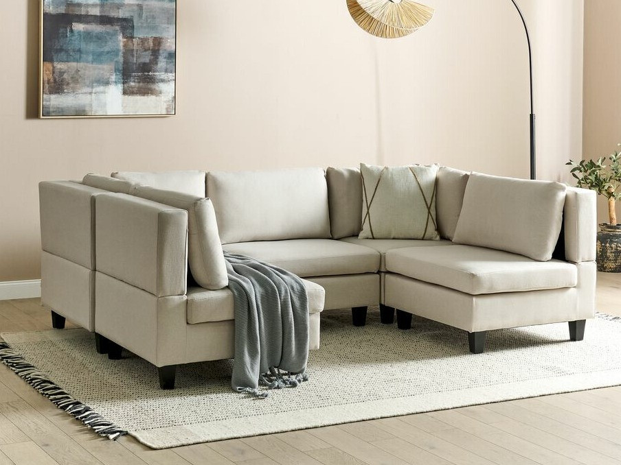 Modularna kutna garnitura Elbmeli 104 (Bež)