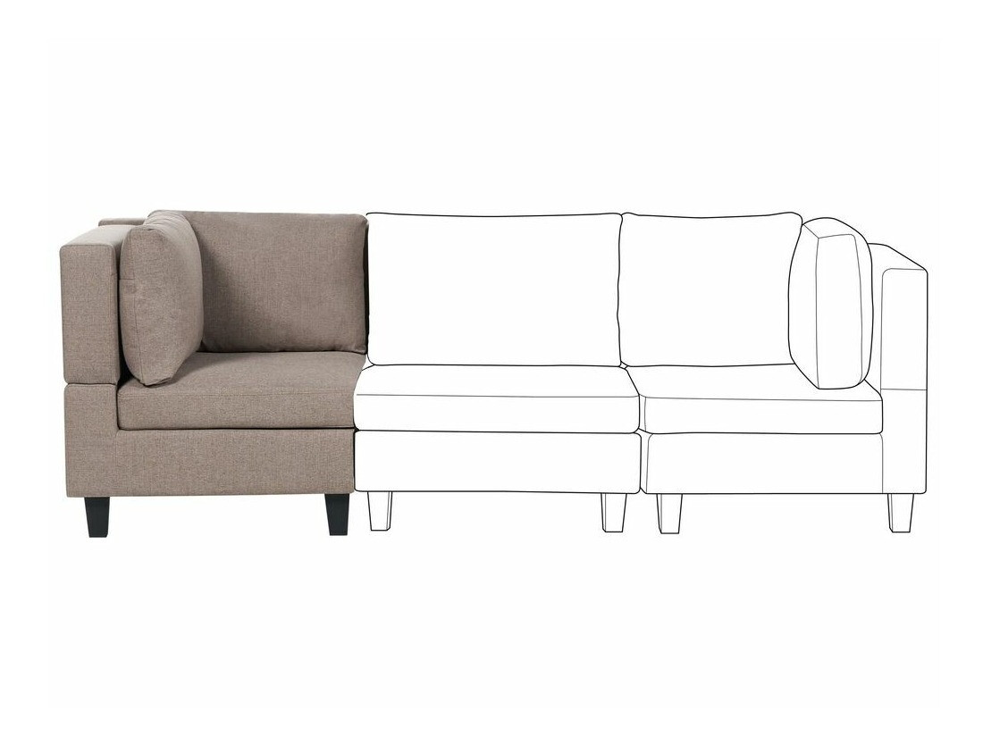 Modularne sjedeće garniture Elbmeli 102 (Smeđa)