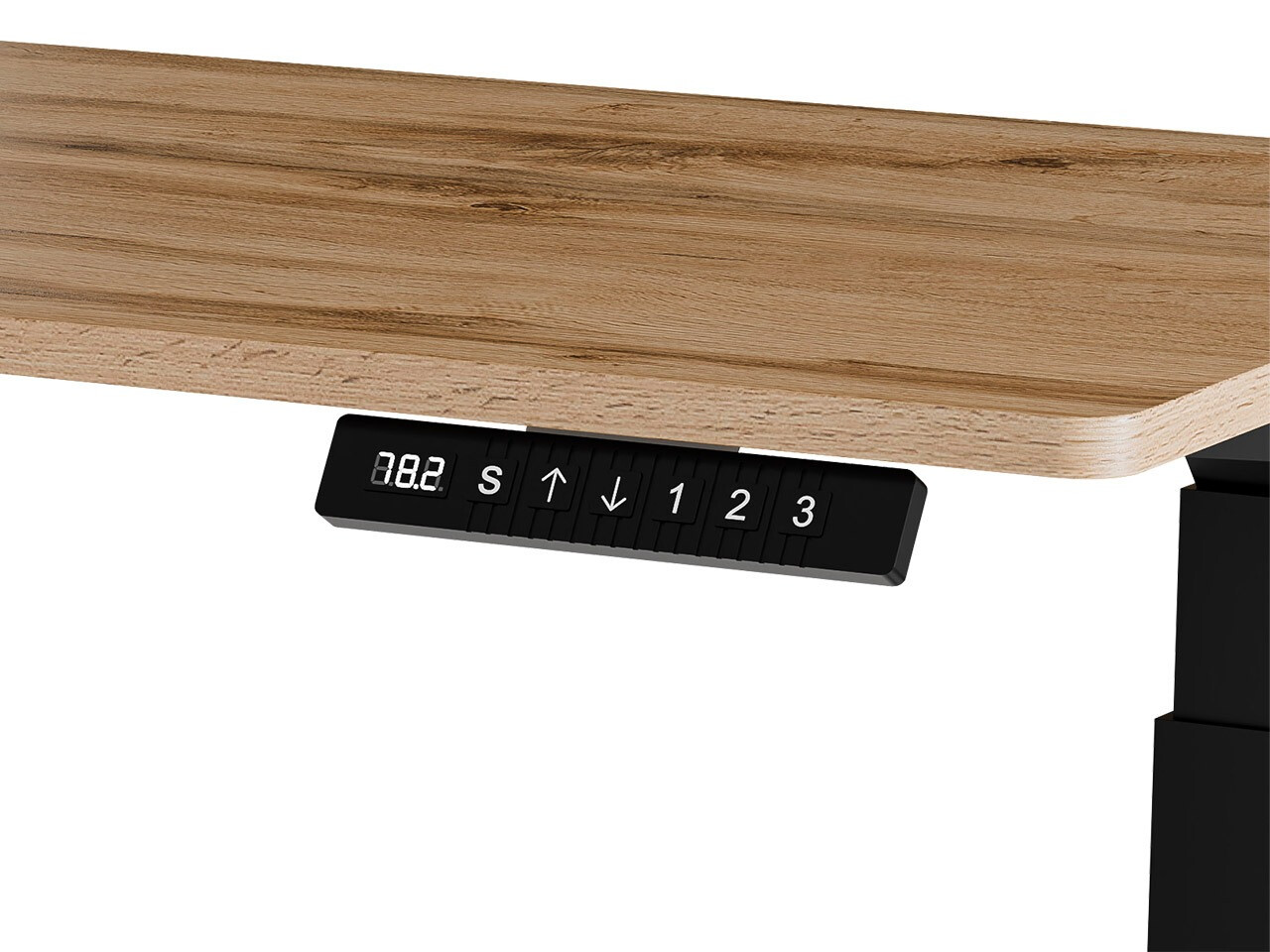 Radni stol podesiv po visini Charlotte 194 (Bijela + Crna)