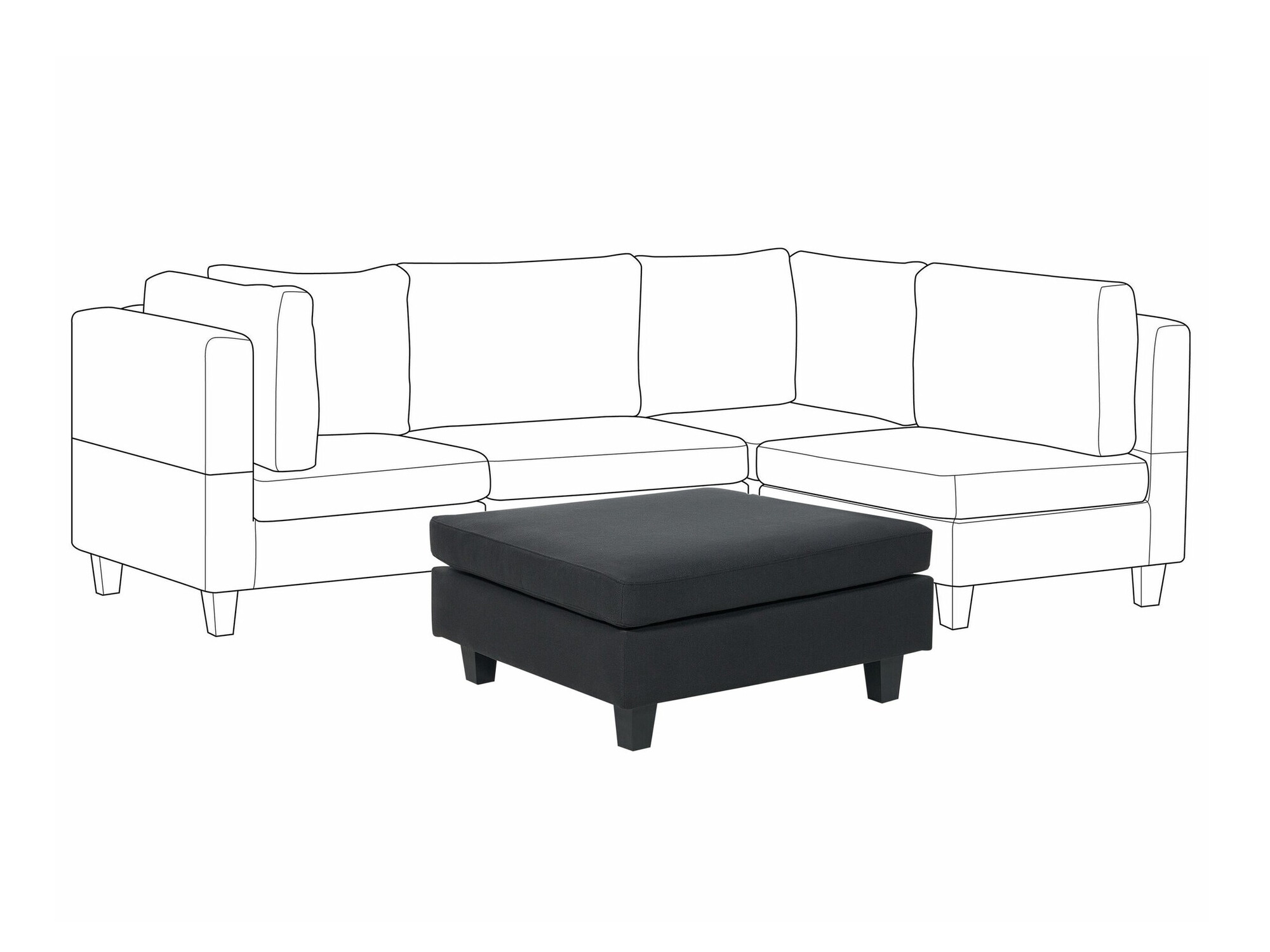 Tabure Elbmeli 103 (Crna)