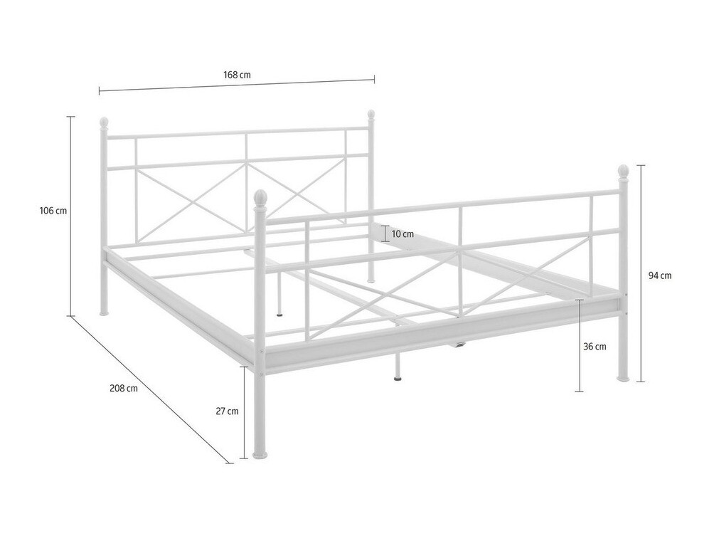 Krevet Denton 153 (Bijela)