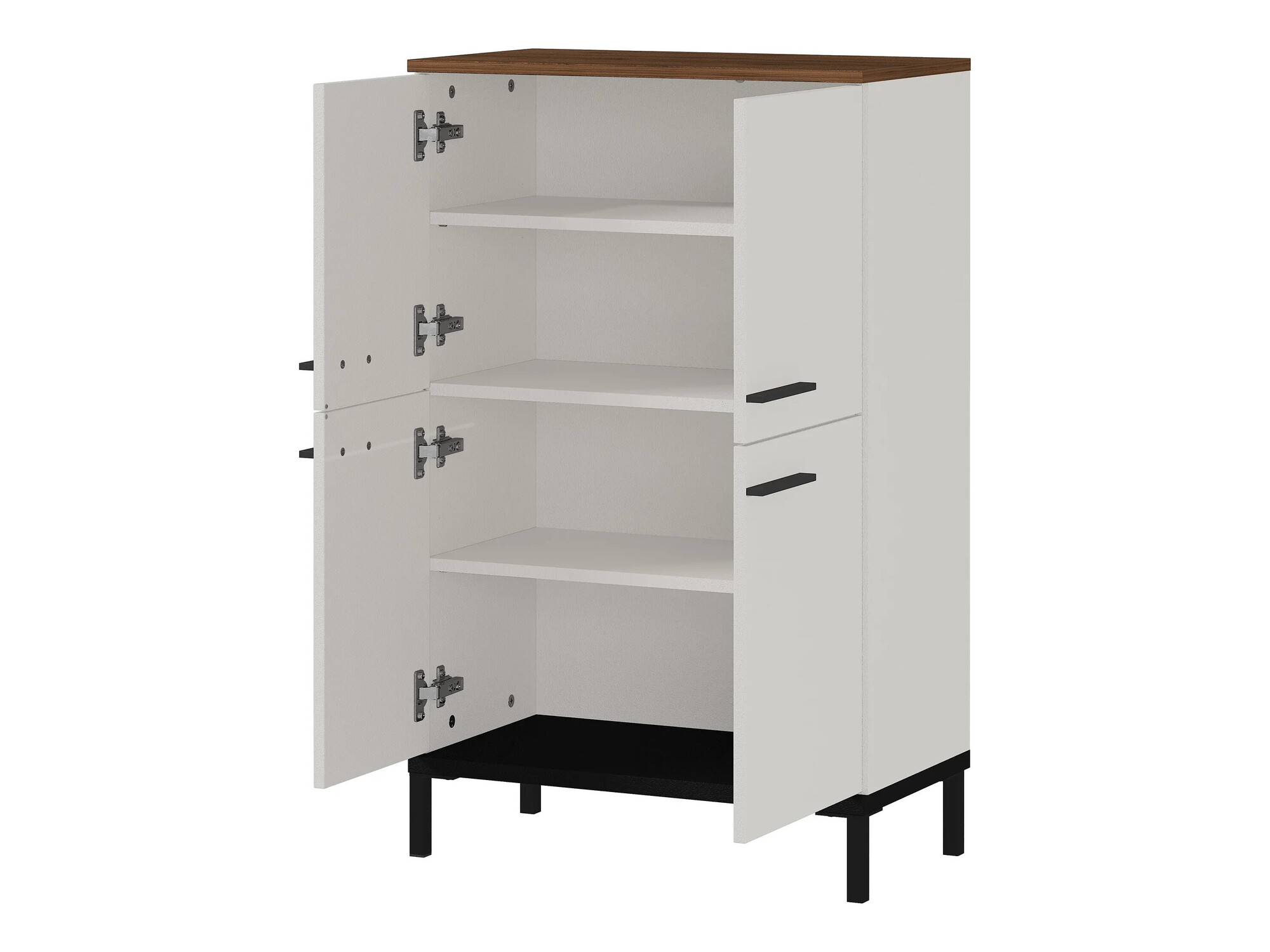 Kupaonski namještaj Ruvlevu 104 (Svijetlo siva + Orah)