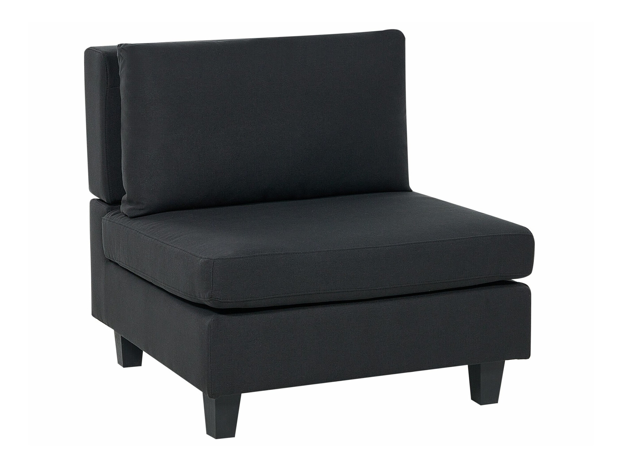Modularna kutna garnitura Elbmeli 104 (Crna)