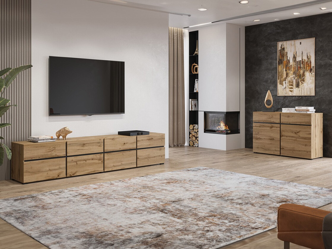 Set za dnevni boravak Alfere 107 (Hrast Wotan)