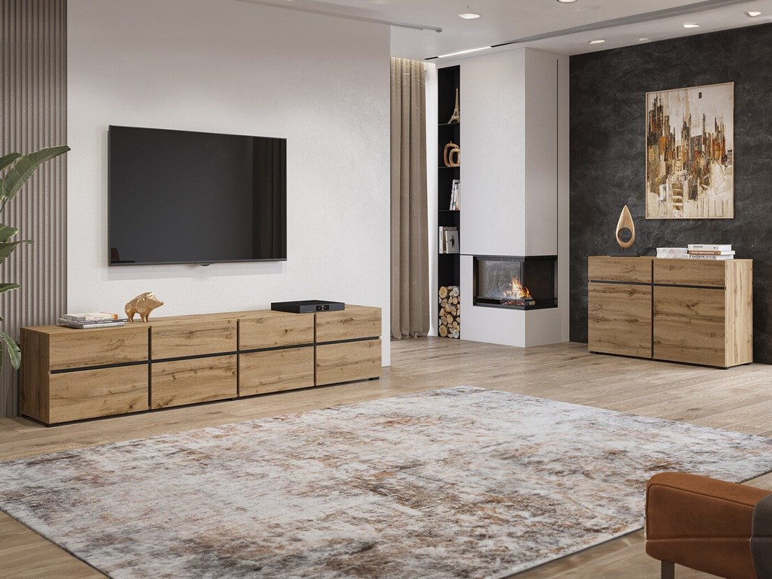 TV stol Alfere 101 (Hrast Wotan)