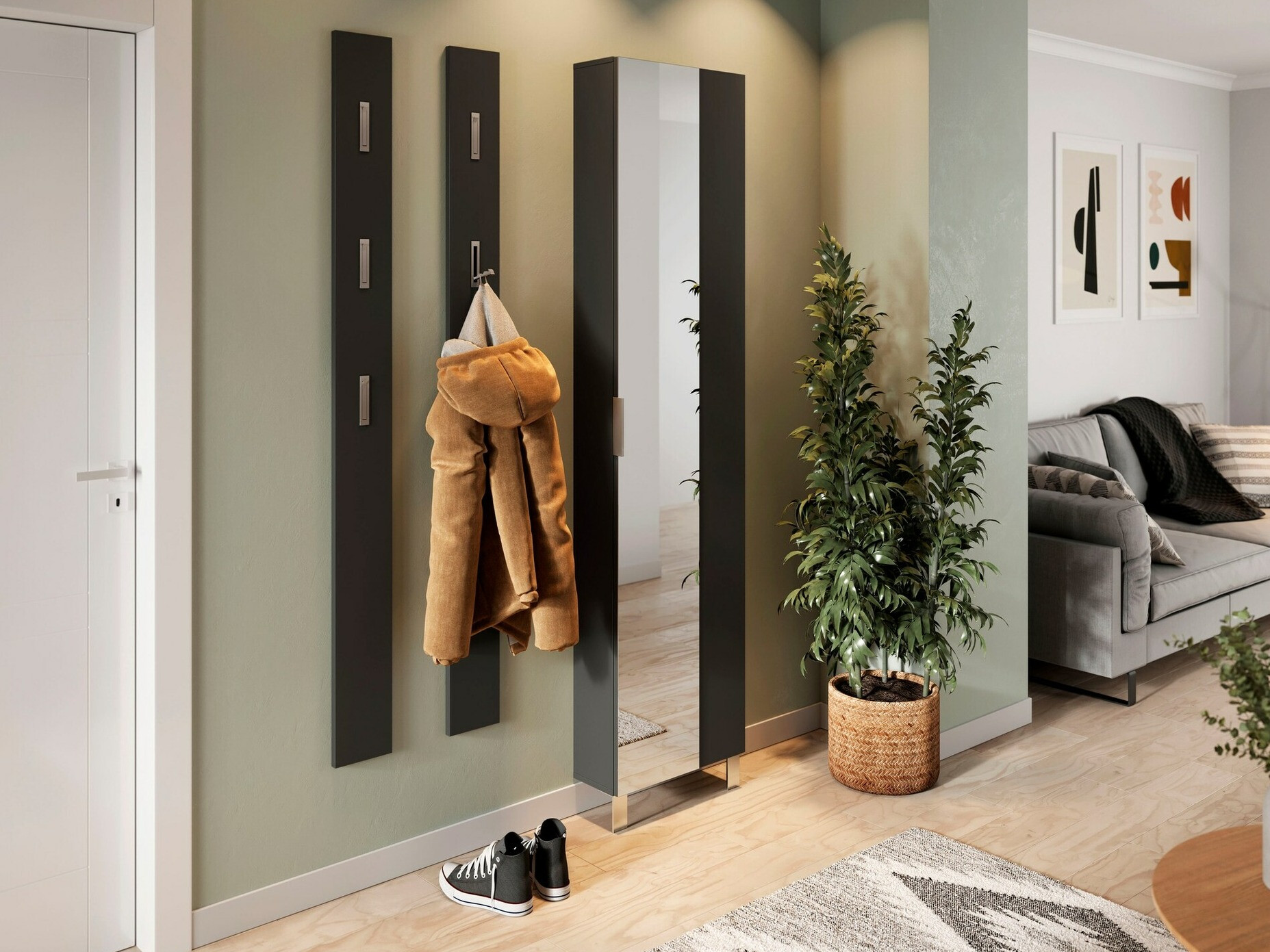 Vješalica Sacramento 183 (Grafit)